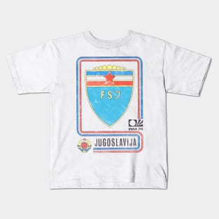 Yugoslavia / Vintage 70s Football Fan Kids T-Shirt